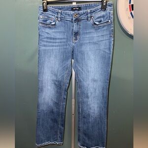 White House Black Market Blue Boot Leg Jeans